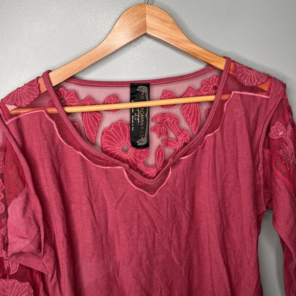 Free People x New Romantics Tropicali Lace Sweatshirt - Macaroon - Picture 5 of 12